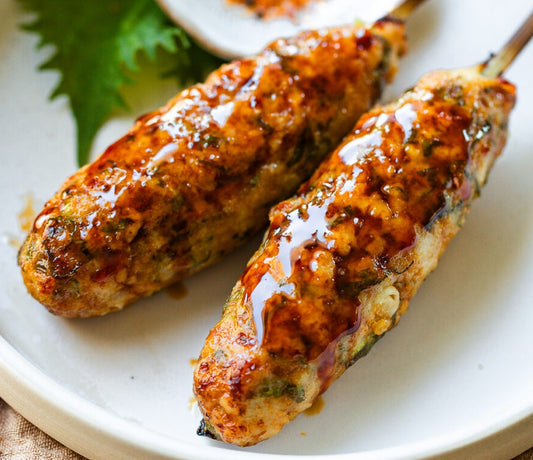 Tsukune (Japanese Chicken Meatball Skewers)