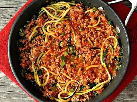 Turkey Spaghetti Zoodles