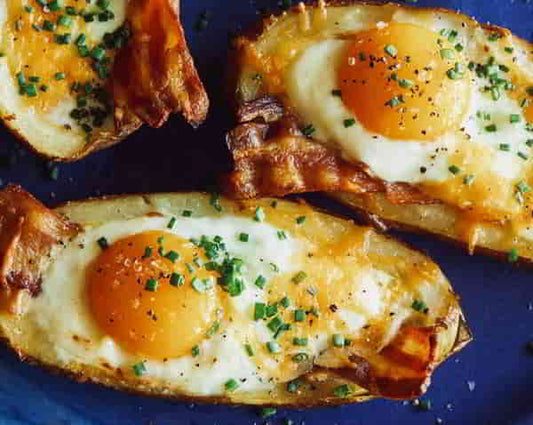 Twice Baked Breakfast Potatoes