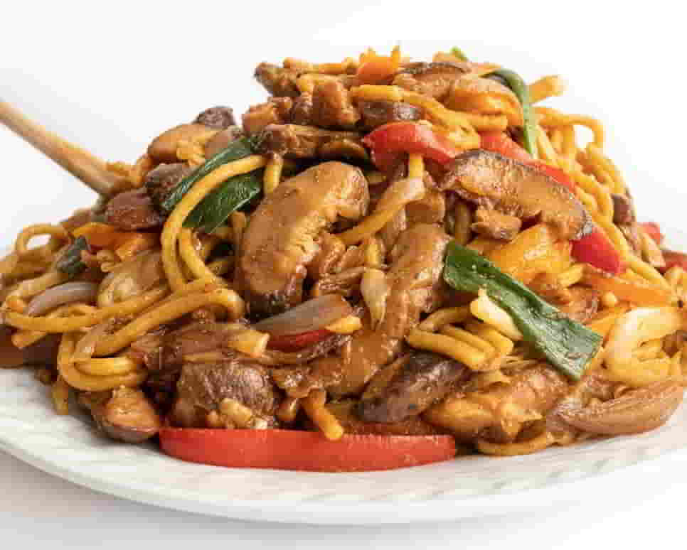 Vegetarian Yakisoba (Japanese Stir-Fried Noodles)