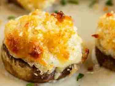 White Cheddar Stuffed Mushrooms