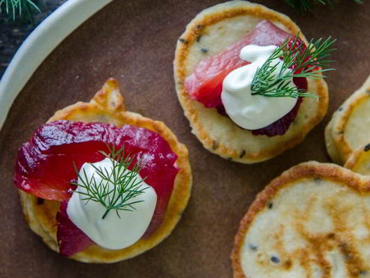 Wholemeal Blini With Nigella Seeds