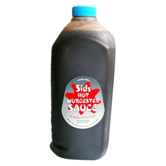 Sids Hot Worcester Sauce (10% Sugar) - 2 ltr