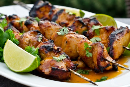 Sriracha Chicken Skewers